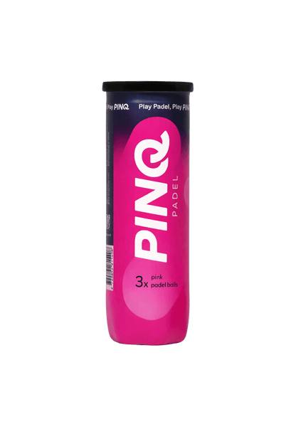 3 ružové padelové loptičky - tuba PINQ PADEL