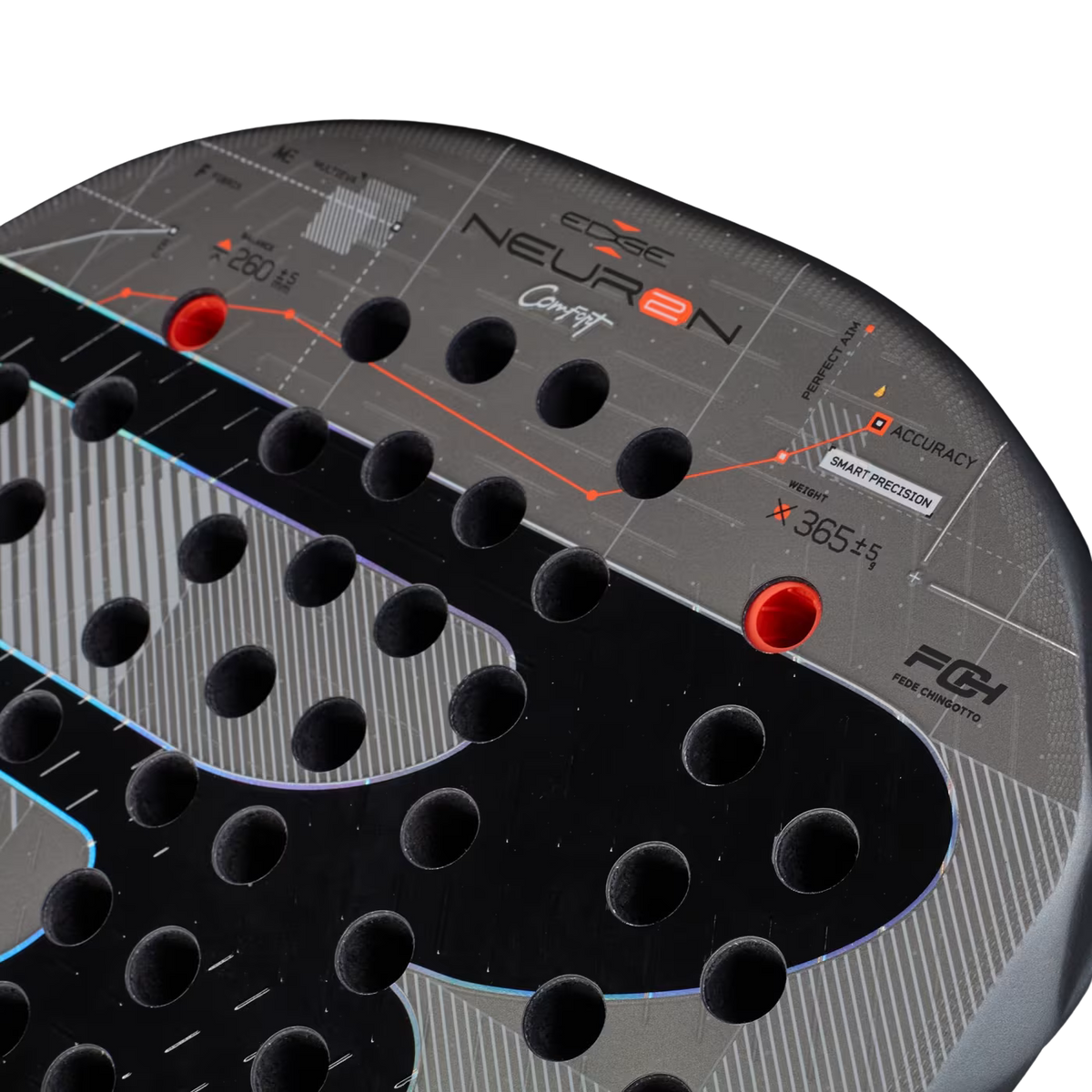 Padelová raketa BULLPADEL Chingotto Neuron 02 Edge Comfort 2027